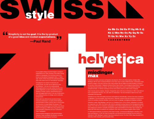 Apa itu Swiss Style typography